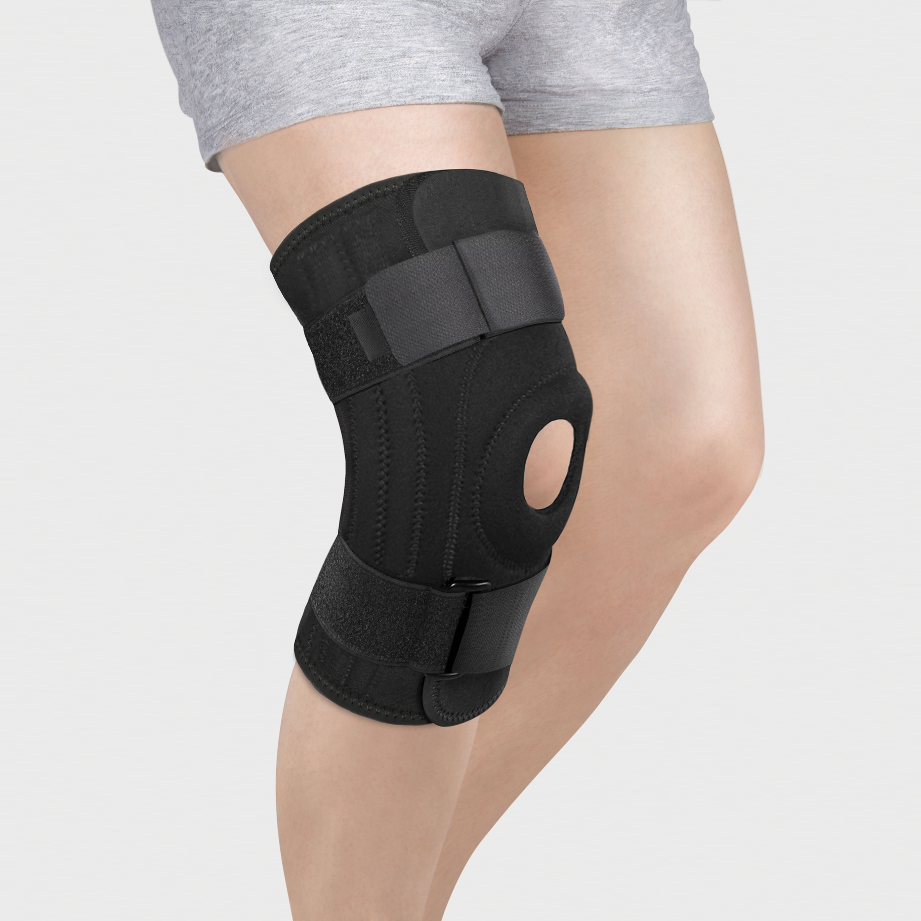 Soporte de rodilla todo en uno con refuerzos en espiral KS-052