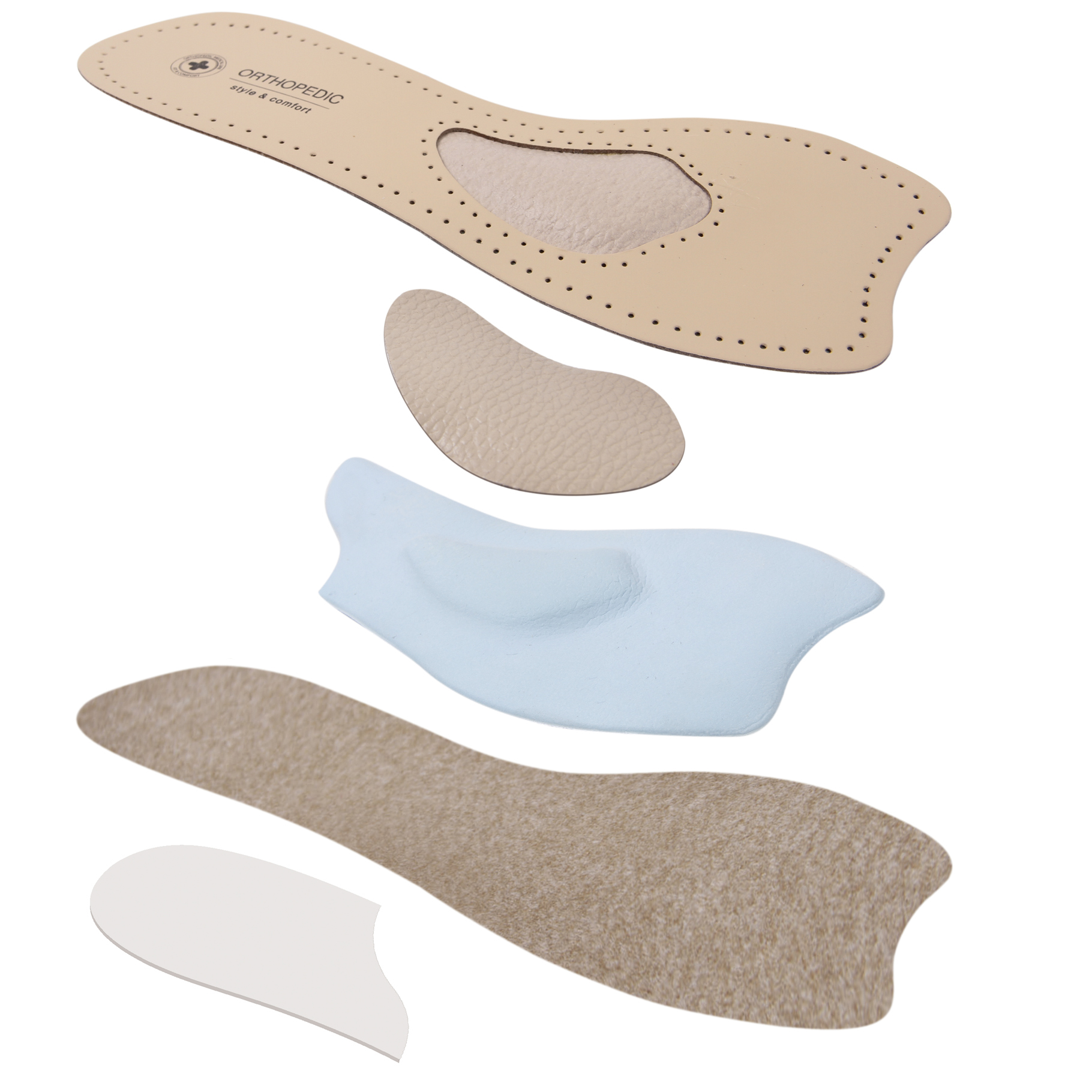 Medias plantillas ortopédicas para zapatos modelo LUM301