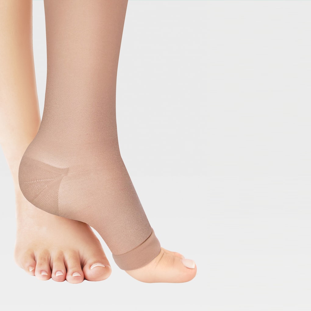 Calcetines hasta la rodilla con punta abierta ID-210
