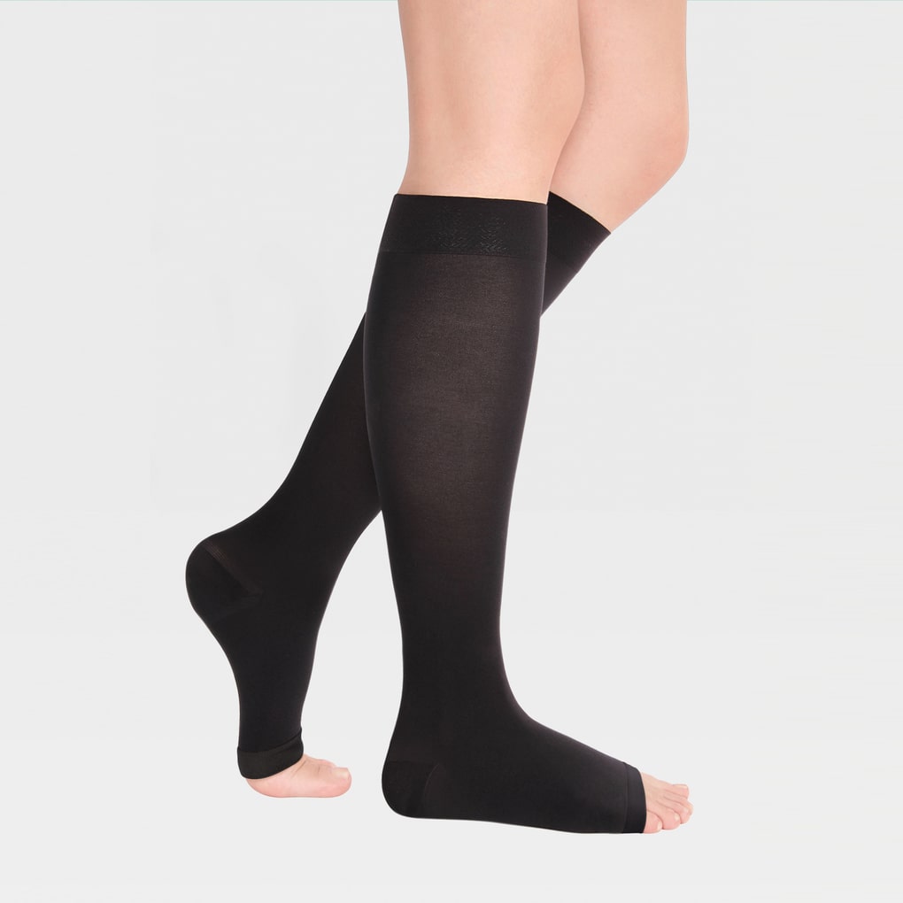 Calcetines hasta la rodilla con punta abierta ID-210