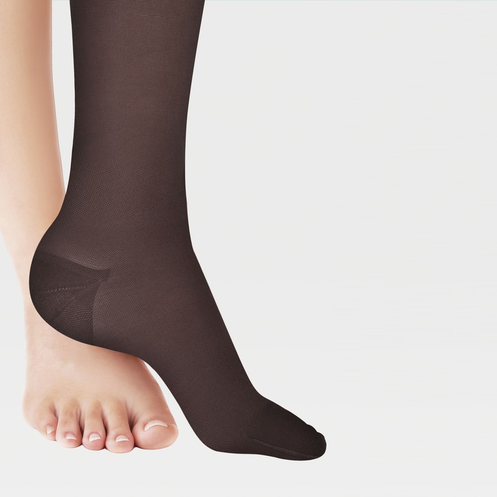 Calcetines hasta la rodilla con punta cerrada transparente translúcido ID-200T