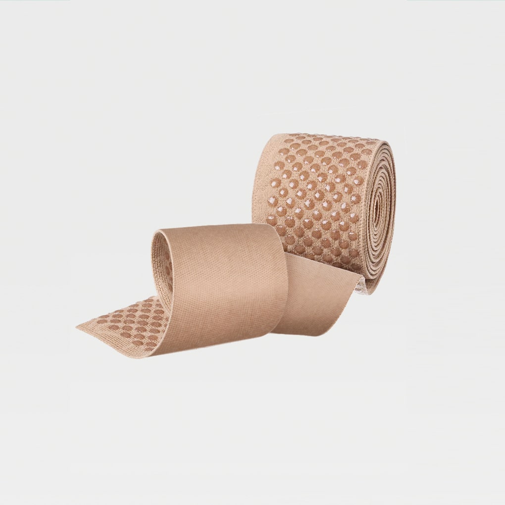 Medias de muslo ancho de punta cerrada de silicona con banda elástica simple ID-300W