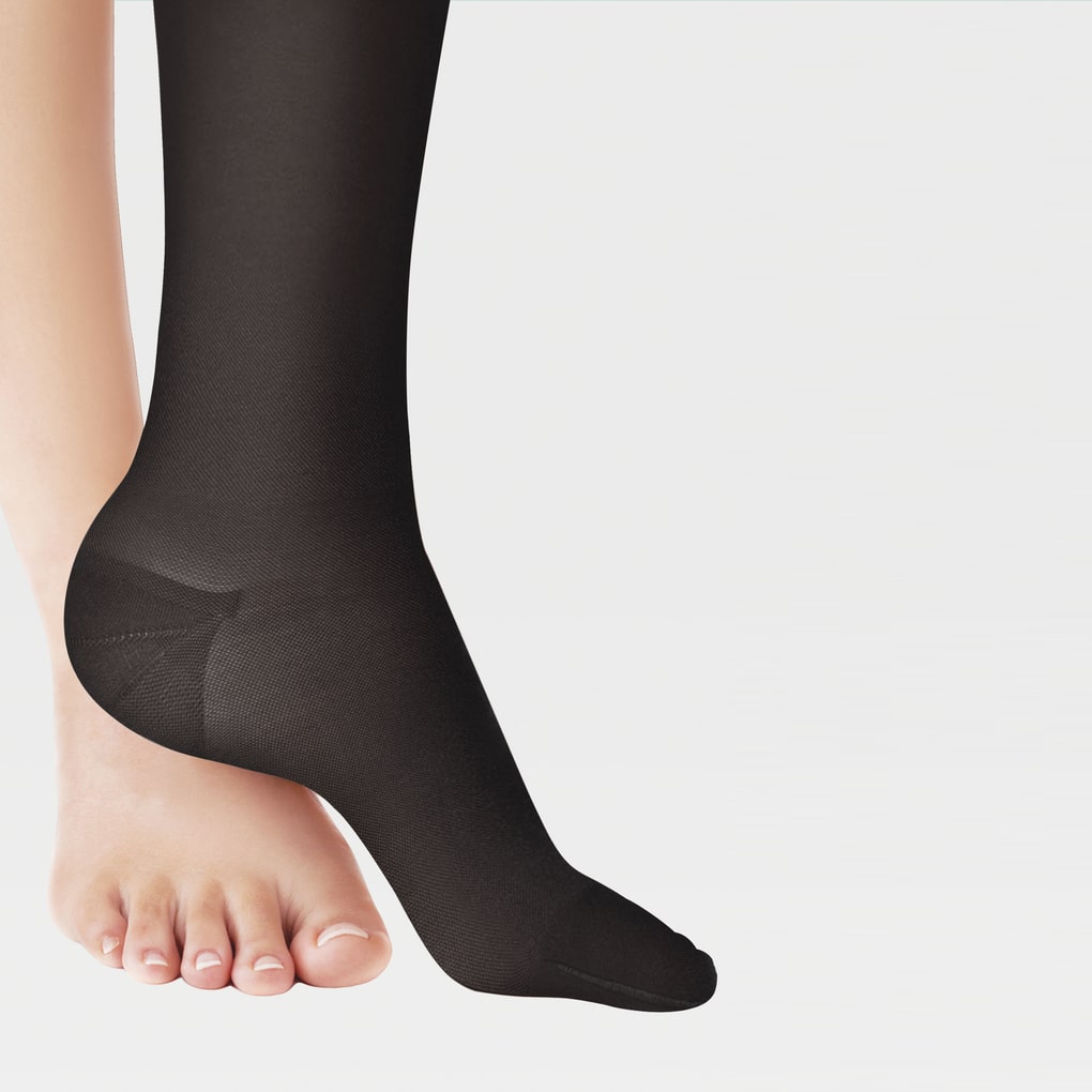 Calcetines hasta la rodilla de punta cerrada con banda elástica simple a base de silicona ID-225