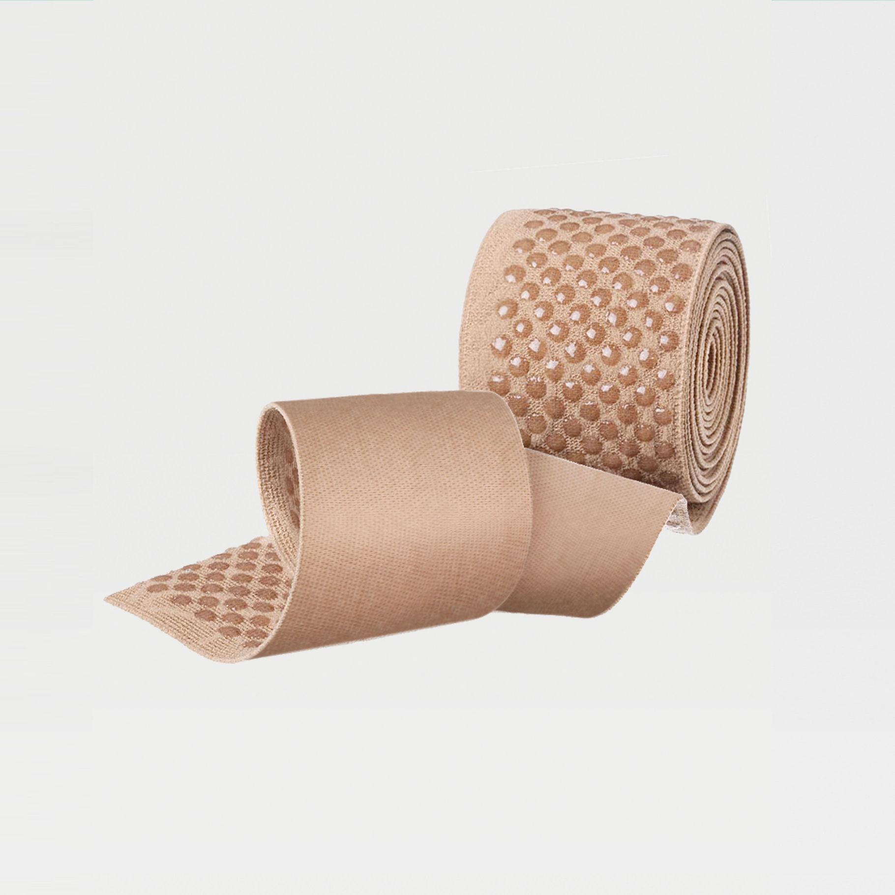 Calcetines hasta la rodilla de punta abierta con banda elástica simple a base de silicona ID-230